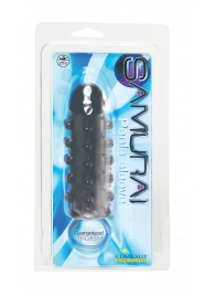 Дымчатая стимулирующая насадка с закрытой головкой SAMURAI PENIS SLEEVE BLACK - 14,5 см. - NMC - в Тамбове купить с доставкой