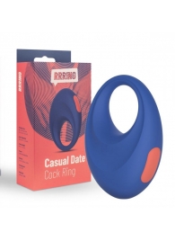 Синее эрекционное кольцо RRRING Casual Date Cock Ring - FeelzToys - в Тамбове купить с доставкой