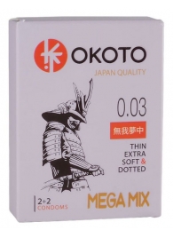 Набор из 4 презервативов OKOTO MegaMIX - Sitabella - купить с доставкой в Тамбове