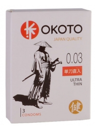 Ультратонкие презервативы OKOTO Ultra Thin - 3 шт. - Sitabella - купить с доставкой в Тамбове