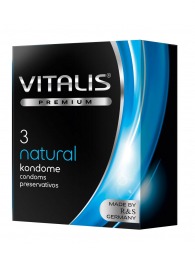 Классические презервативы VITALIS PREMIUM natural - 3 шт. - Vitalis - купить с доставкой в Тамбове