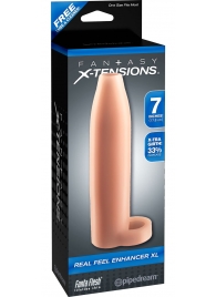 Телесная насадка Real Feel Enhancer XL - 17 см. - Pipedream - в Тамбове купить с доставкой