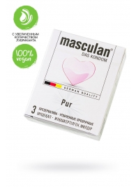 Супертонкие презервативы Masculan Pur - 3 шт. - Masculan - купить с доставкой в Тамбове