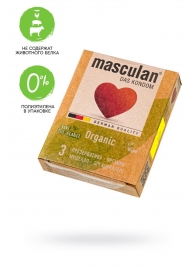 Экологически чистые презервативы Masculan Organic - 3 шт. - Masculan - купить с доставкой в Тамбове