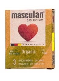 Экологически чистые презервативы Masculan Organic - 3 шт. - Masculan - купить с доставкой в Тамбове
