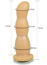 Телесная рельефная насадка Harness - 15,9 см. - LOVETOY (А-Полимер) - купить с доставкой в Тамбове