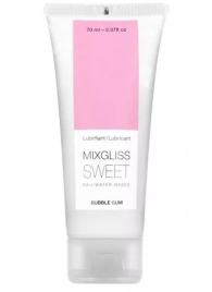 Смазка на водной основе Mixgliss Sweet с ароматом бабл-гам - 70 мл. - Mixgliss - купить с доставкой в Тамбове