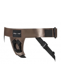 Бронзовый пояс для насадок Curious Harness - Strap-on-me - купить с доставкой в Тамбове