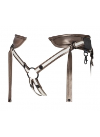 Бронзовый пояс для насадок Desirous Harness - Strap-on-me - купить с доставкой в Тамбове