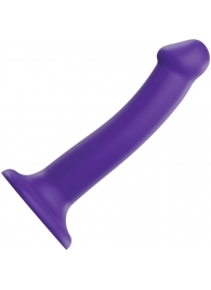 Фиолетовый фаллоимитатор-насадка Strap-On-Me Dildo Dual Density size M - 18 см. - Strap-on-me - купить с доставкой в Тамбове