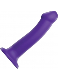 Фиолетовый фаллоимитатор-насадка Strap-On-Me Dildo Dual Density size L - 19 см. - Strap-on-me - купить с доставкой в Тамбове