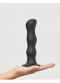 Черная насадка Strap-On-Me Dildo Geisha Balls size XL - Strap-on-me - купить с доставкой в Тамбове