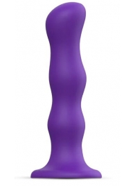 Фиолетовая насадка Strap-On-Me Dildo Geisha Balls size XL - Strap-on-me - купить с доставкой в Тамбове