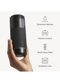 Черный мастурбатор с контролем всасывания Arcwave Pow Stroker - Arcwave - в Тамбове купить с доставкой