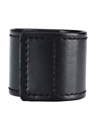 Хомут-утяжка для мошонки из искусственной кожи на липучке VELCRO BALL STRETCHER- 4 см. - BlueLine - в Тамбове купить с доставкой