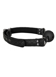 Черный кляп-шарик BALL GAG DIAMOND - Dream Toys - купить с доставкой в Тамбове