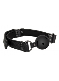 Черный кляп-шарик BALL GAG DIAMOND - Dream Toys - купить с доставкой в Тамбове