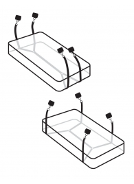 Фиксаторы для кровати WRAPAROUND MATTRESS RESTRAIN - Pipedream - купить с доставкой в Тамбове