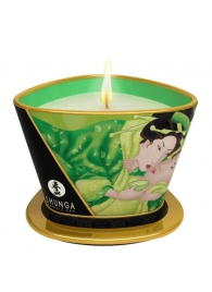 Массажная свеча Exotic Green Tea с ароматом зелёного чая - 170 мл. - Shunga - купить с доставкой в Тамбове