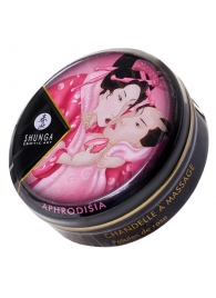 Массажная свеча Rose Petals с ароматом розы - 30 мл. - Shunga - купить с доставкой в Тамбове