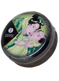 Массажная свеча Exotic Green Tea с ароматом зелёного чая - 30 мл. - Shunga - купить с доставкой в Тамбове
