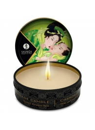 Массажная свеча Exotic Green Tea с ароматом зелёного чая - 30 мл. - Shunga - купить с доставкой в Тамбове