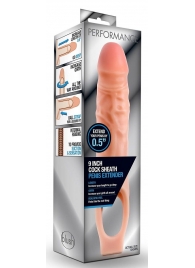 Телесная насадка на пенис 9 Inch Cock Sheath Extender - 22,2 см. - Blush Novelties - в Тамбове купить с доставкой