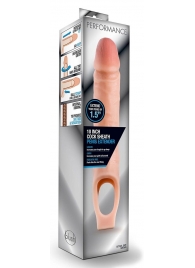 Телесная насадка на пенис 10 Inch Cock Sheath Extender - 25 см. - Blush Novelties - в Тамбове купить с доставкой