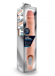 Телесная насадка на пенис 11.5 Inch Cock Sheath Penis Extender - 29,2 см. - Blush Novelties - в Тамбове купить с доставкой