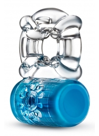Синее эрекционное виброкольцо Pleaser Rechargeable C-Ring - Blush Novelties - в Тамбове купить с доставкой