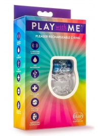 Фиолетовое эрекционное виброкольцо Pleaser Rechargeable C-Ring - Blush Novelties - в Тамбове купить с доставкой