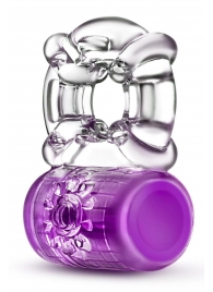 Фиолетовое эрекционное виброкольцо Pleaser Rechargeable C-Ring - Blush Novelties - в Тамбове купить с доставкой