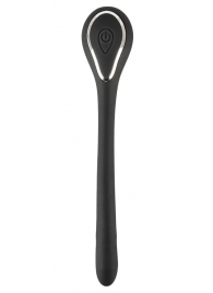 Черный гибкий уретральный стимулятор с вибрацией Vibrating Bendable Dilator - 13,5 см. - Orion - купить с доставкой в Тамбове