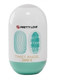 Бирюзовый мастурбатор-яйцо Twist Angel - Baile - в Тамбове купить с доставкой