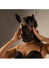 Черная маска  Собака  с ушками - Crazy Handmade - купить с доставкой в Тамбове