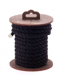 Черная хлопковая веревка для бондажа на катушке - 5 м. - Crazy Handmade - купить с доставкой в Тамбове