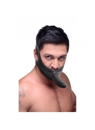 Черный кляп-страпон Masters Mini Face Fuck Strap-On - 14 см. - XR Brands - купить с доставкой в Тамбове