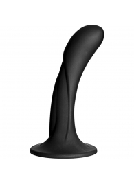 Черная изогнутая насадка Vac-U-Lock G-Spot - 16,5 см. - Doc Johnson - купить с доставкой в Тамбове