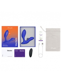 Синий анальный вибратор We-Vibe Vector+ - We-vibe - в Тамбове купить с доставкой