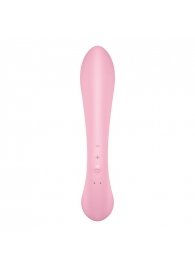 Розовый двусторонний вибратор-кролик Triple Oh - Satisfyer