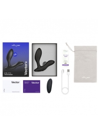 Черный анальный вибратор We-Vibe Vector+ - We-vibe - в Тамбове купить с доставкой