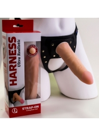 Страпон Харнесс из трусиков и насадки-фаллоса - 17,5 см. - LOVETOY (А-Полимер) - купить с доставкой в Тамбове
