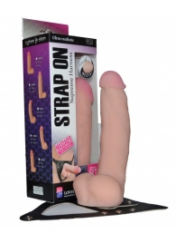 Реалистичный фаллос на поясе Harness - 20,5 см. - LOVETOY (А-Полимер) - купить с доставкой в Тамбове