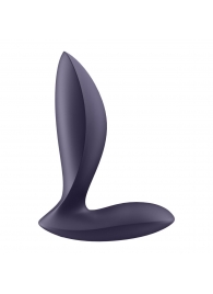 Фиолетовый анальный вибростимулятор Power Plug - Satisfyer - в Тамбове купить с доставкой