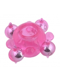 Эрекционное кольцо c бусинками - Toyfa Basic - в Тамбове купить с доставкой