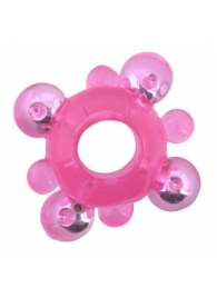 Эрекционное кольцо c бусинками - Toyfa Basic - в Тамбове купить с доставкой