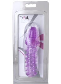 Фиолетовая насадка, удлиняющая половой член - 13,5 см. - Toyfa Basic - в Тамбове купить с доставкой Фиолетовая насадка, удлиняющая половой член - 13,5 см. - Toyfa Basic - в Тамбове купить с доставкой