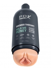 Телесный мастурбатор-вагина Shower Therapy Milk Me Honey - Pipedream - в Тамбове купить с доставкой