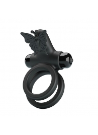 Черное эрекционное виброкольцо Passionate Ring IX - Baile - в Тамбове купить с доставкой