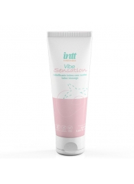Лубрикант на водной основе Vibe Sensation с клубничным вкусом и легким вибрирующим эффектом - 50 гр. - INTT - купить с доставкой в Тамбове